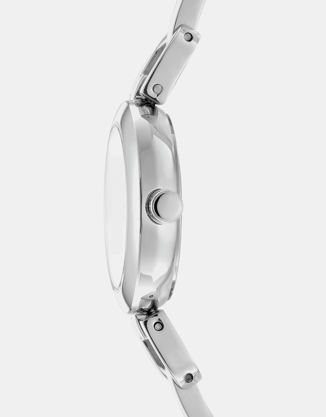 DKNY - Half Bangle Silver 26mm Black Dial Womens Watch