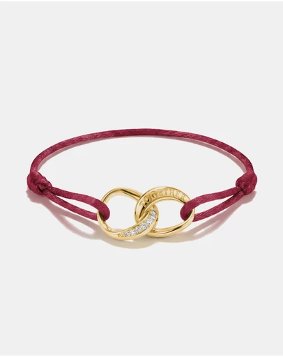 THOMAS SABO - THOMAS SABO Textile bracelet Together red with zirconia