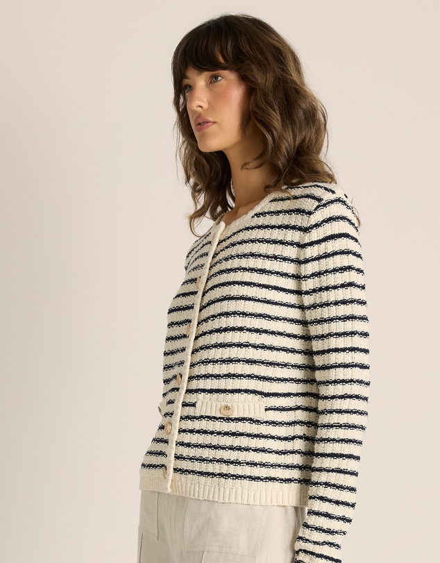 Fate + Becker - Elle Stripe Knit Cardigan