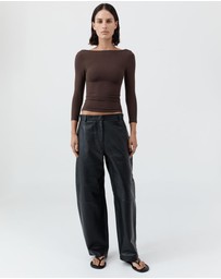 St. Agni - Soft Jersey Ballerina Top