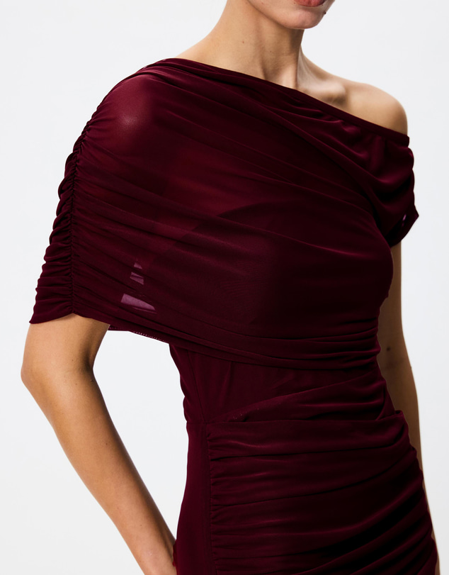 Tussah - Eleanor Mesh Off The Shoulder Maxi Dress