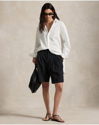 Polo Ralph Lauren - Long Pinstripe Hemp Shorts