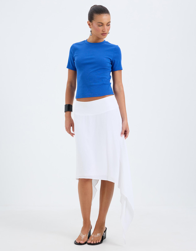 Calli - Charlotte Asymmetrical Midi Skirt