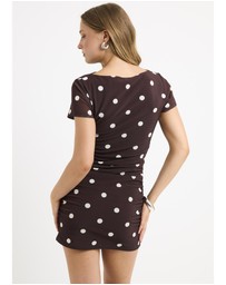 Alice In The Eve - Mila Spot Mesh Mini Dress