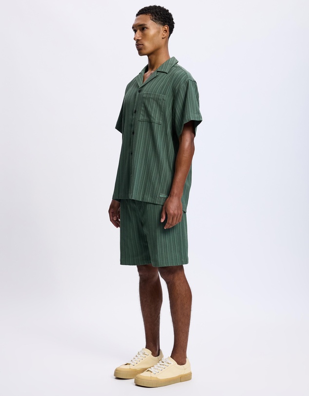 Scotch & Soda - Tonal-Striped Short-Sleeved Shirt