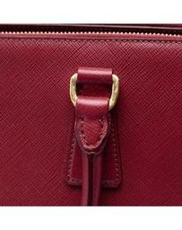 Pre-Loved by Azura Reborn - Pre-Loved Saffiano Lux Galleria Double Zip Front Pocket Satchel