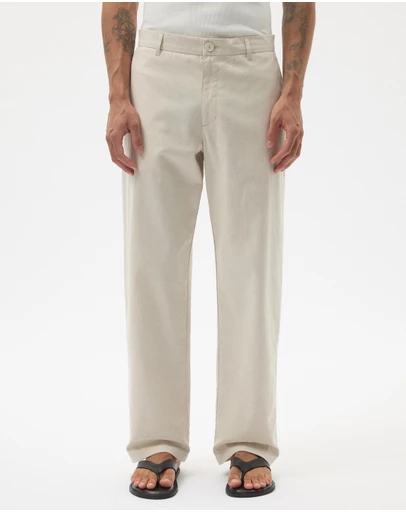 AERE - Tailored Relaxed Linen Blend Pants
