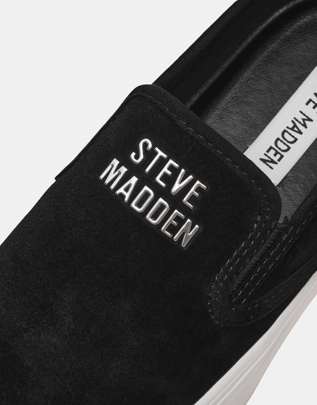 Steve Madden - Clifftop Black Suede Sneakers