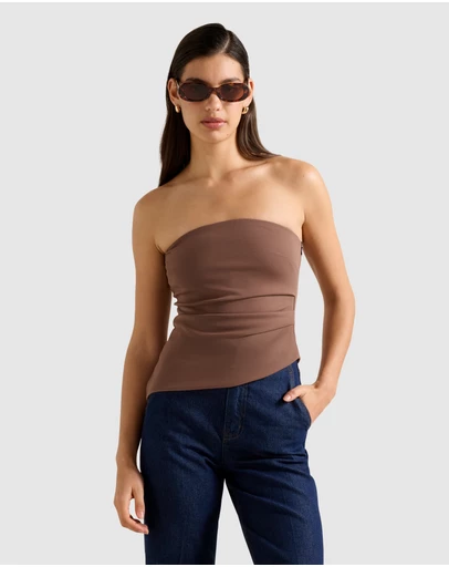 Forever New - Pattie Asymmetrical Bandeau Top
