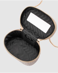 Olga Berg - Beckie Zip Top Crystal Bag