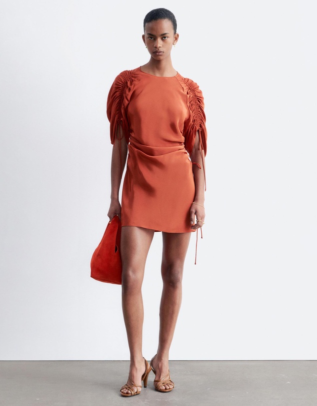 & Other Stories - Sculptural Ruched Mini Dress