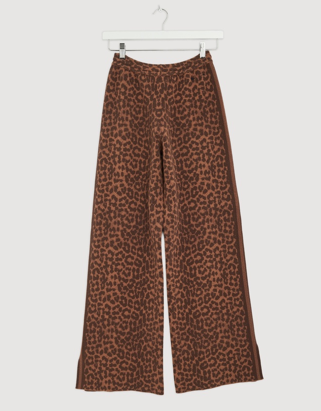 Revibe - Repaired The Upside Malawi Leopard Freya Knit Pants - AU 10