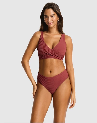 Sea Level Australia - Spinnaker Cross Front Multifit Bra Top