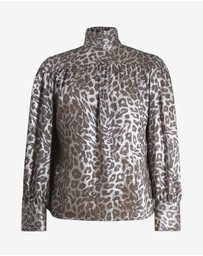 Forcast - Melisa Gathered Yoke Top