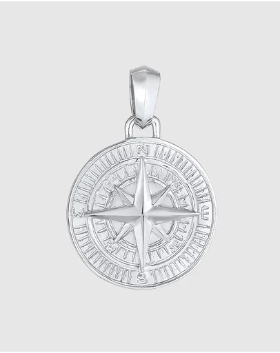 Kuzzoi - ICONIC EXCLUSIVE - Pendants Compass Solid in 925 Sterling Silver