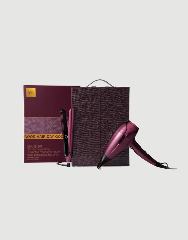ghd - Deluxe gift set - chronos™ styler and helios™ hair dryer Limited Editions in Cherry Red (Valued at $945)