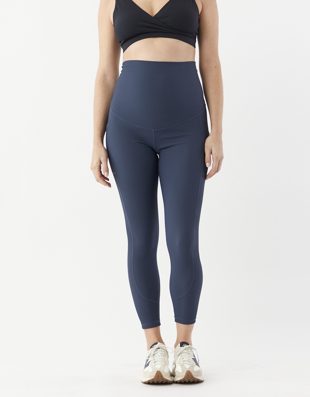 Soon Maternity - Active Overbelly Side Pocket 7/8 Leggings