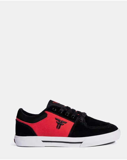 Fallen Footwear - Fallen Footwear Patriot Kids Vulcanised Sole Shoes Black/Red