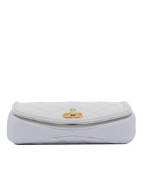 Pre-Loved by Azura Reborn - Pre-Loved Small Quilted Calfskin Underline Saddle Flap