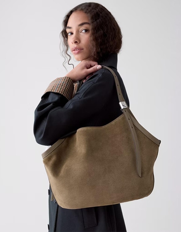 Kate Spade - Deco Suede Tulip Tote Bag