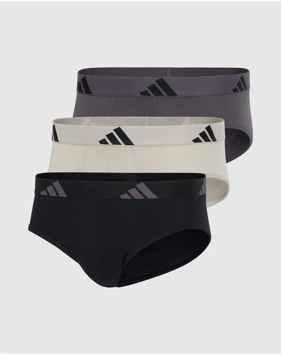 adidas Sportswear - 3 Pack Active Flex Cotton Brief Underwear
