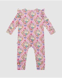 Fleur Harris - 'Bunnies & Bows' Precious Frill Coverall in Pink Love