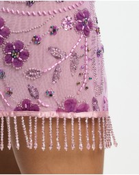 Jaded London - Flower Ellora Mini Skirt