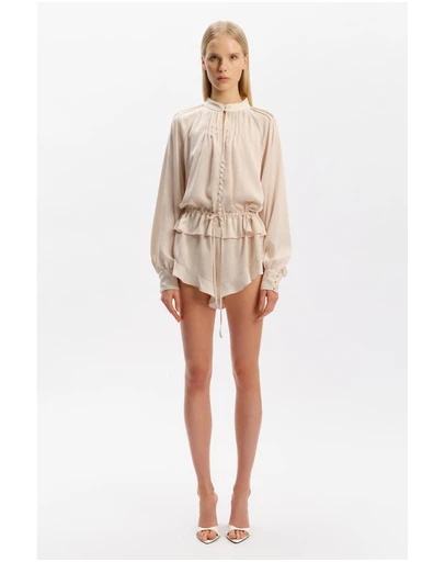 Bardot - Lorelle Frill Detail Playsuit
