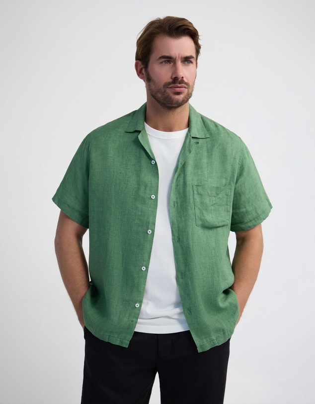 Oxford - Griffin Delave Linen Short Sleeve Shirt