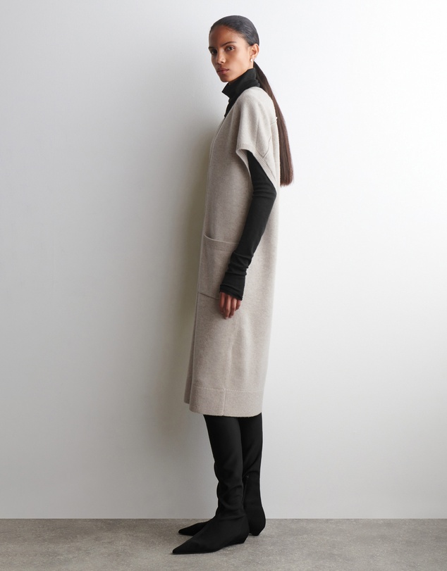 COS - Rounded Wool Longline Cardigan