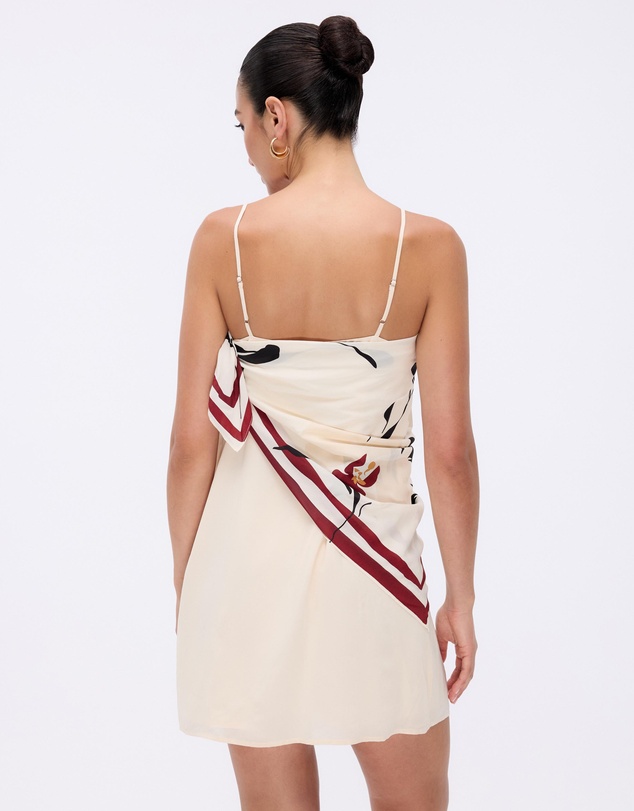 Minima Esenciales - Isla Scarf Detail Mini Dress