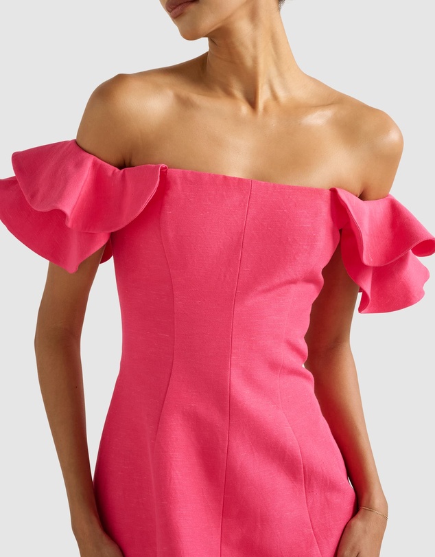 Forever New Petite - Kenzie Petite Off Shoulder Ruffle Mini Dress