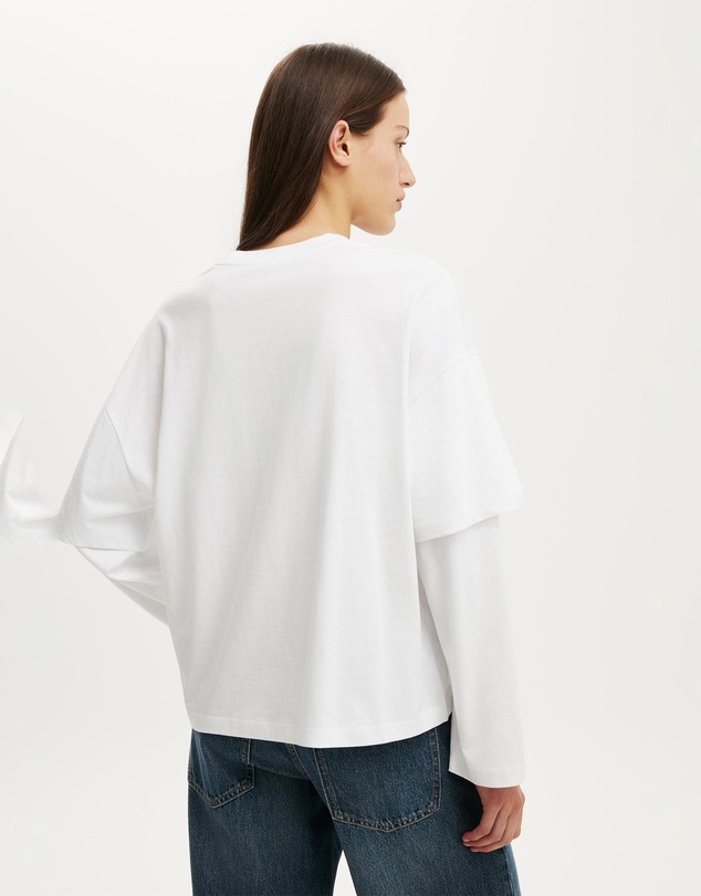 Cotton On - Boxy Double Layer Long Sleeve