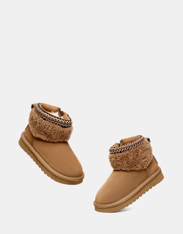 EVERAU - Australian Shepherd Ugg Brunel Kids Cow Suede Upper UGG Boots