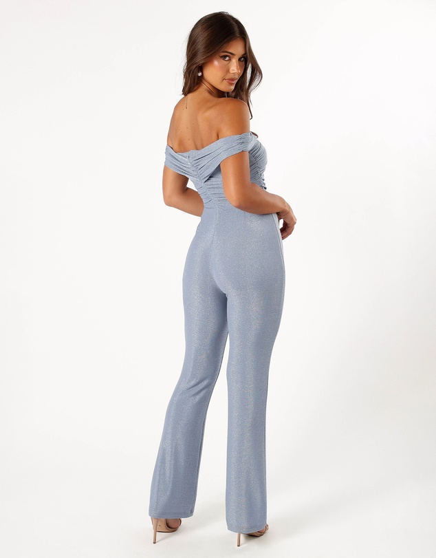 Petal & Pup - Sharnie Off Shoulder Jumpsuit - Blue
