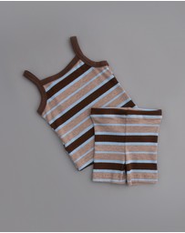 Tiny Trove - Vivi Cotton Rib Pointelle Set - Babies