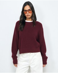 AERE - Cotton Cashmere Blend Relaxed Jumper