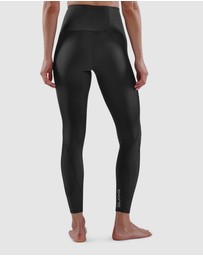 SKINS - SKINS Compression Women's Series-3 Activewear Long Tight Skyscraper Black