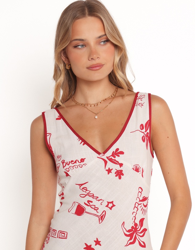 Petal & Pup - Fleur Mini Dress - Red