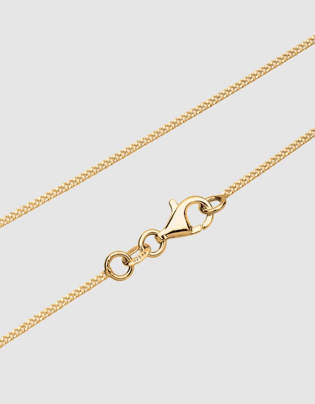 Elli Jewelry - Necklace Heart White Crystals 925 Sterling Silver Gold Plated