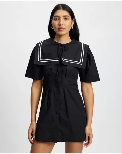 Damson Madder - Peppy Sailor Mini Dress