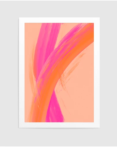 Olive et Oriel - Color Strokes No 15 by Treechild Art Print