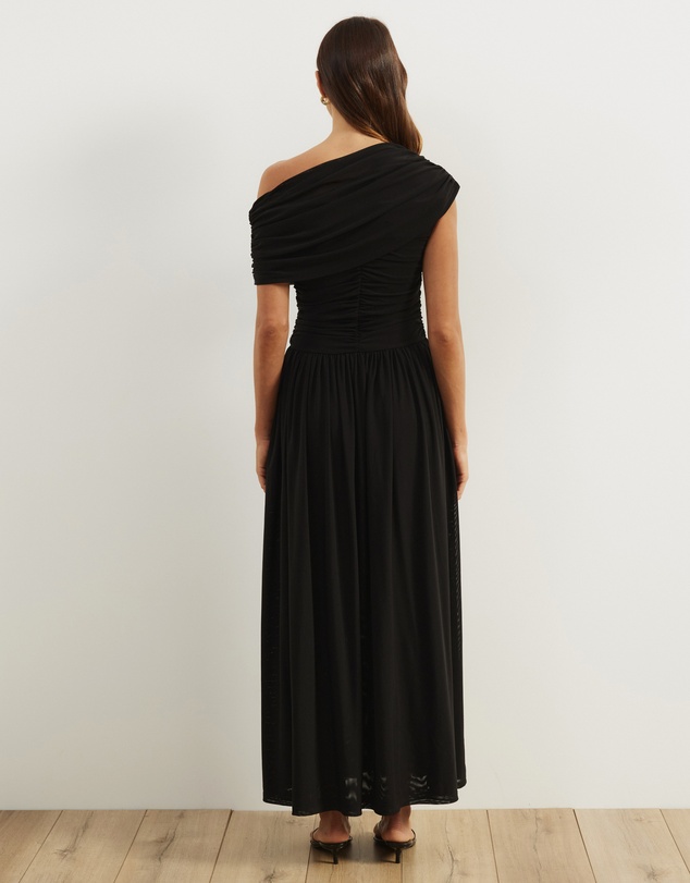 Atmos&Here - Winnie Off Shoulder Mesh Maxi Dress