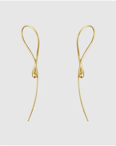 Georg Jensen - Mercy Long Earrings Gold
