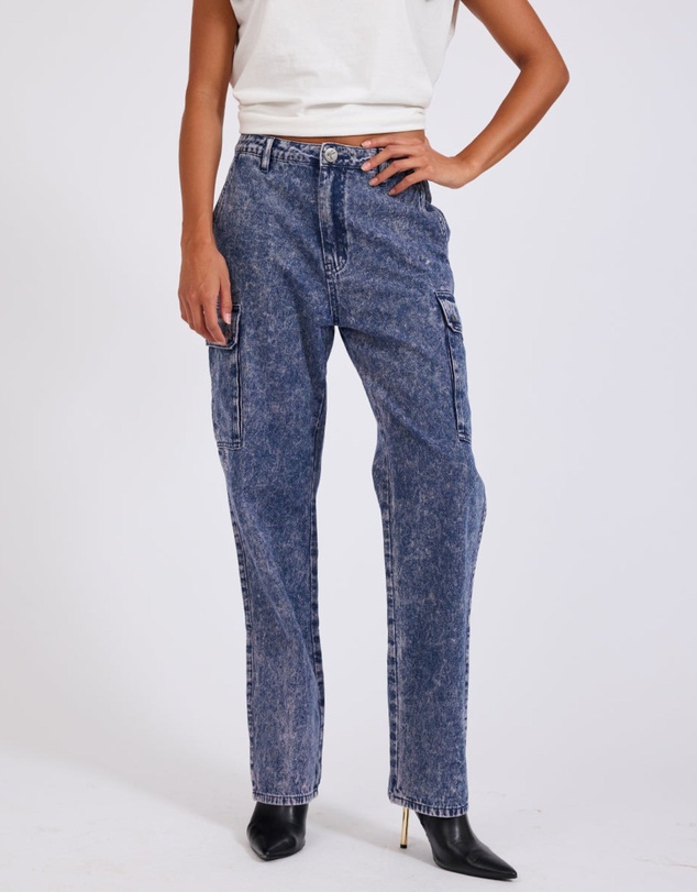ONE TEASPOON - Purple Rain Cargo Motion Denim Jeans