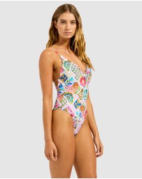Seafolly - Beach Boheme V Neck One Piece Swimsuit