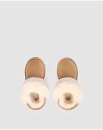 EVERAU - Australian Shepherd Ugg Bambi Kids Cow Suede Upper UGG Boots