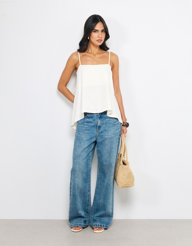 AERE - Gio Drape Hem Top