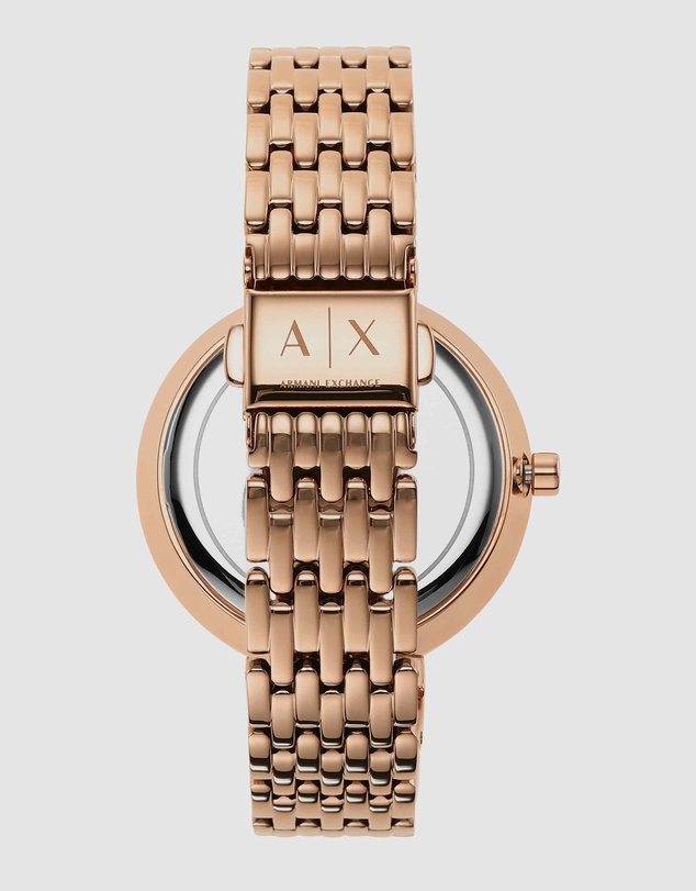 Armani Exchange - Rose Gold-Tone Analogue Watch