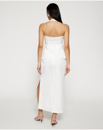 Lover - Tianah Tuck Detail Midi Skirt